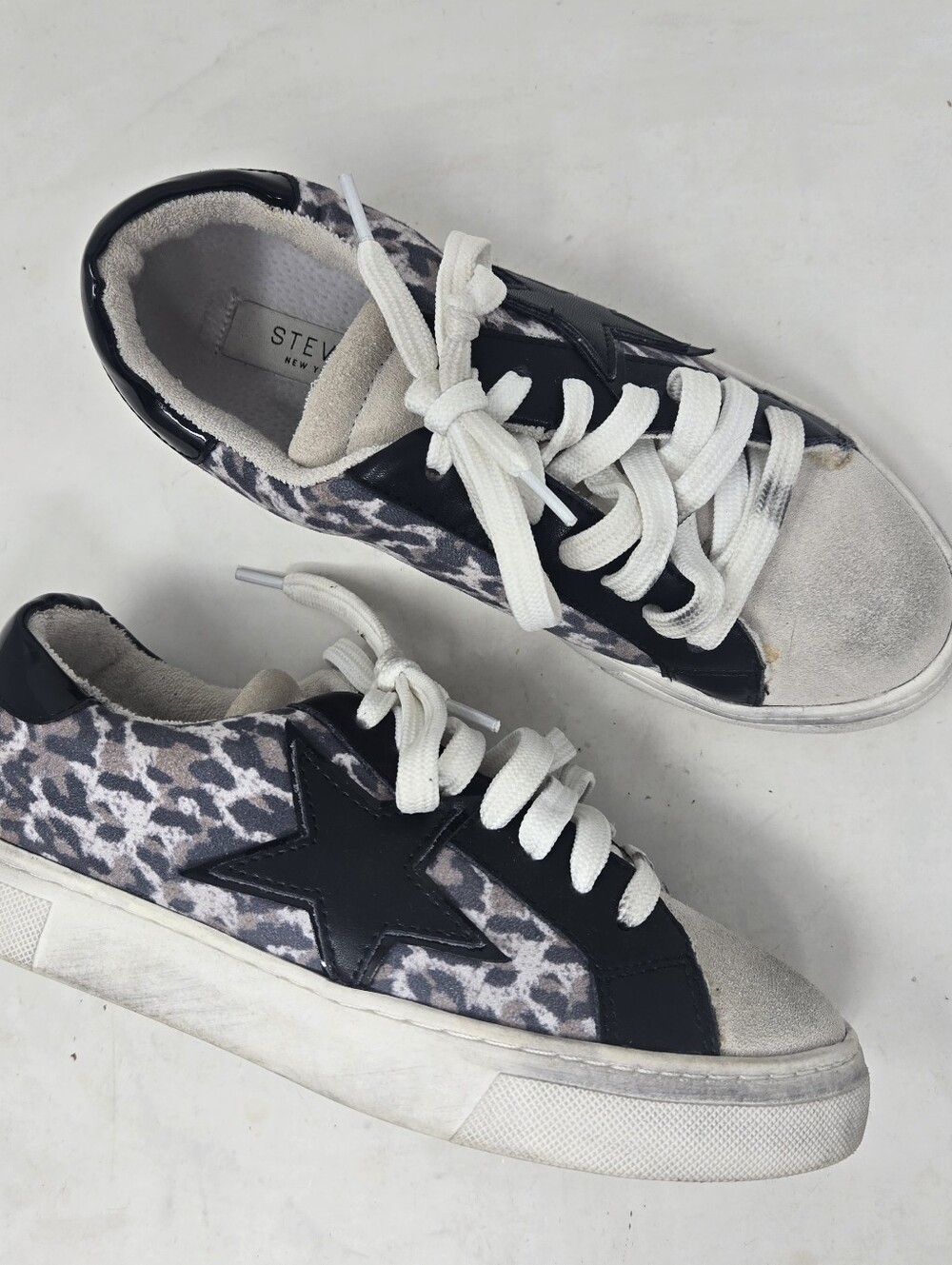 Steven by Steve Madden Rubie Lace Up Slip On Round Toe Sneakers Women's Size 6M
